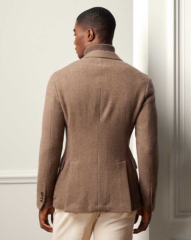 Blazers Ralph Lauren Hadley Brushed Cashmere-Wool Sport Hombre Azules | DTJGBWY-18 - vista 4