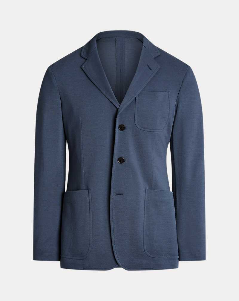 Blazers Ralph Lauren Hadley Hand-Tailored Wool Pique Hombre Azules | ZHNMYCD-31 - vista 2