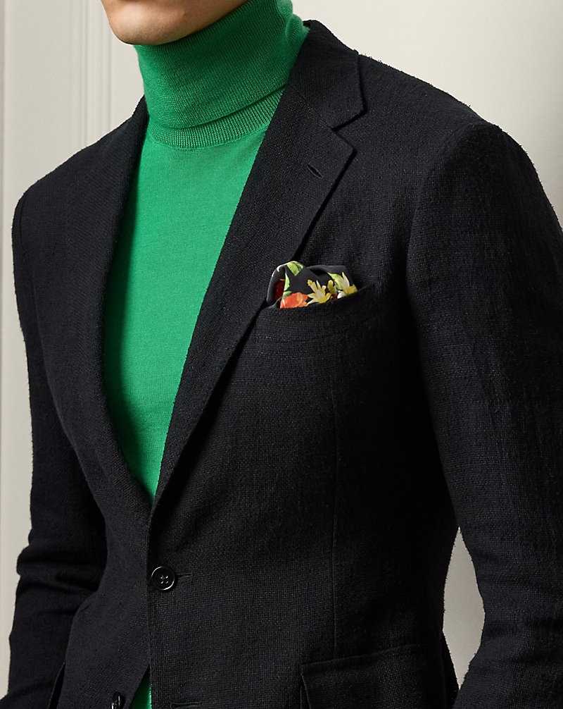 Blazers Ralph Lauren Hadley Hand-Tailored Textured Hombre Negros | NHYPCWF-04 - vista 5