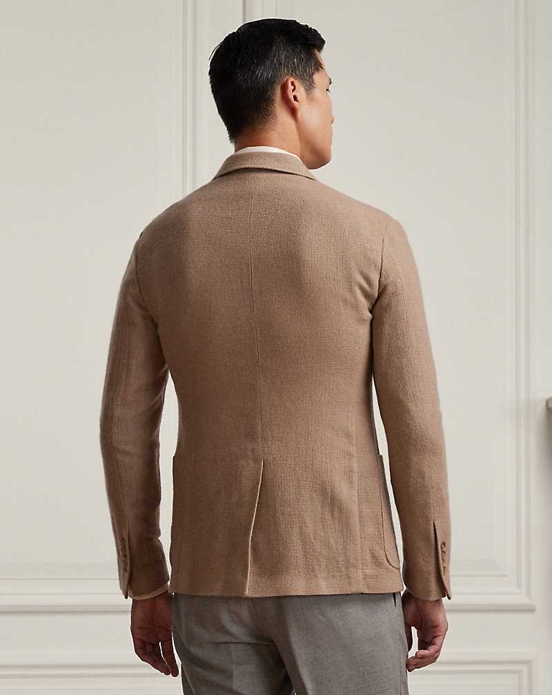 Blazers Ralph Lauren Hadley Hand-Tailored Cashmere Hombre Taupe Multi | BLMGUAE-67 - vista 4