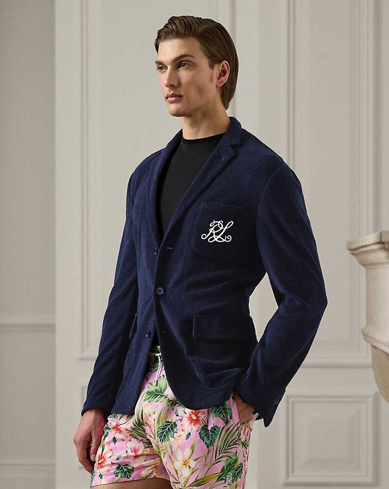 Blazers Ralph Lauren Hadley Hand-Tailored Terry Hombre Azul Marino | QPXSCZH-30 - vista 1