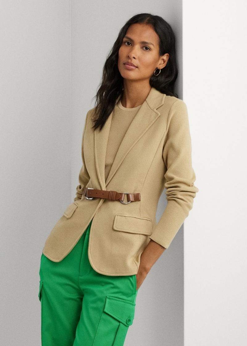 Blazers Hebilla-Trim Algodon-Blend Mujer Marrom | PMAV69730 - vista 1