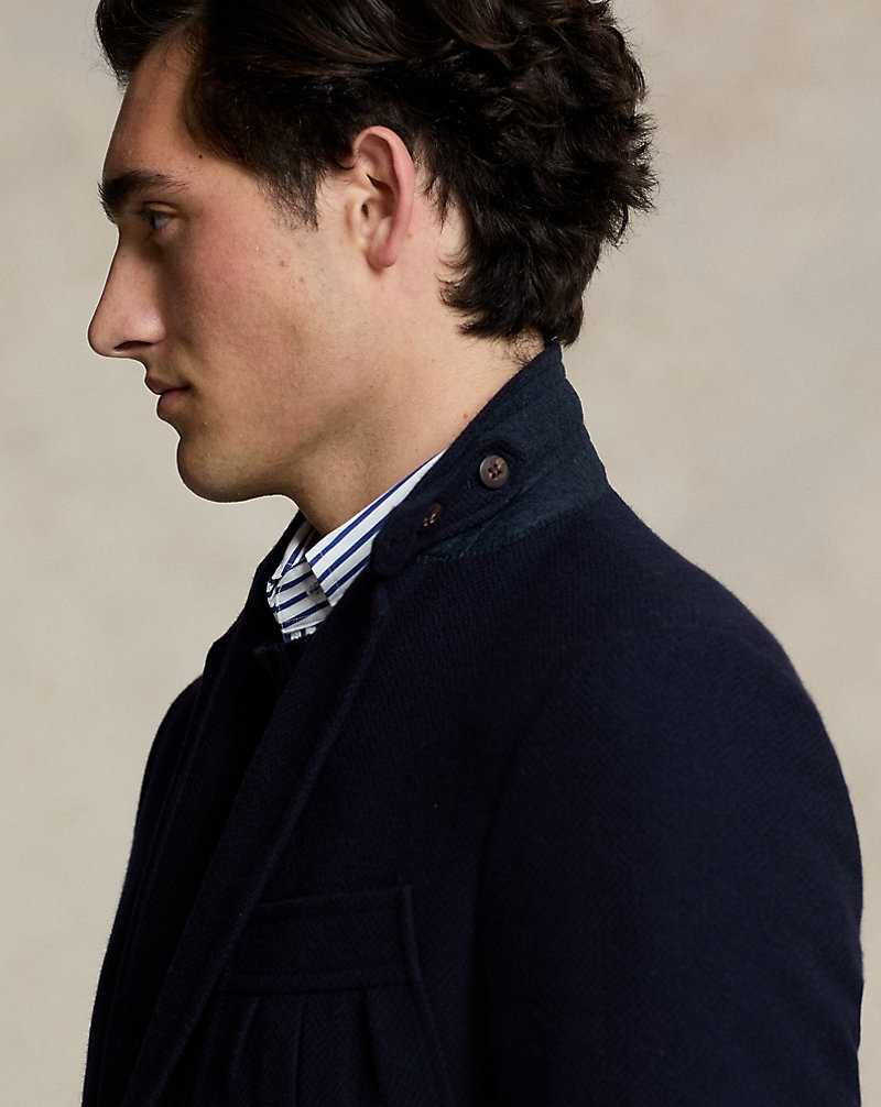 Blazers Ralph Lauren Herringbone Cotton-Blend Sport Hombre Azul Marino | JDMYNEF-09 - vista 5