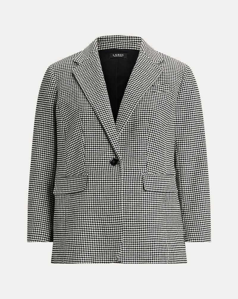 Blazers Ralph Lauren Houndstooth Cotton-Blend Twill Mujer Creme | WNVQHGK-27 - vista 2