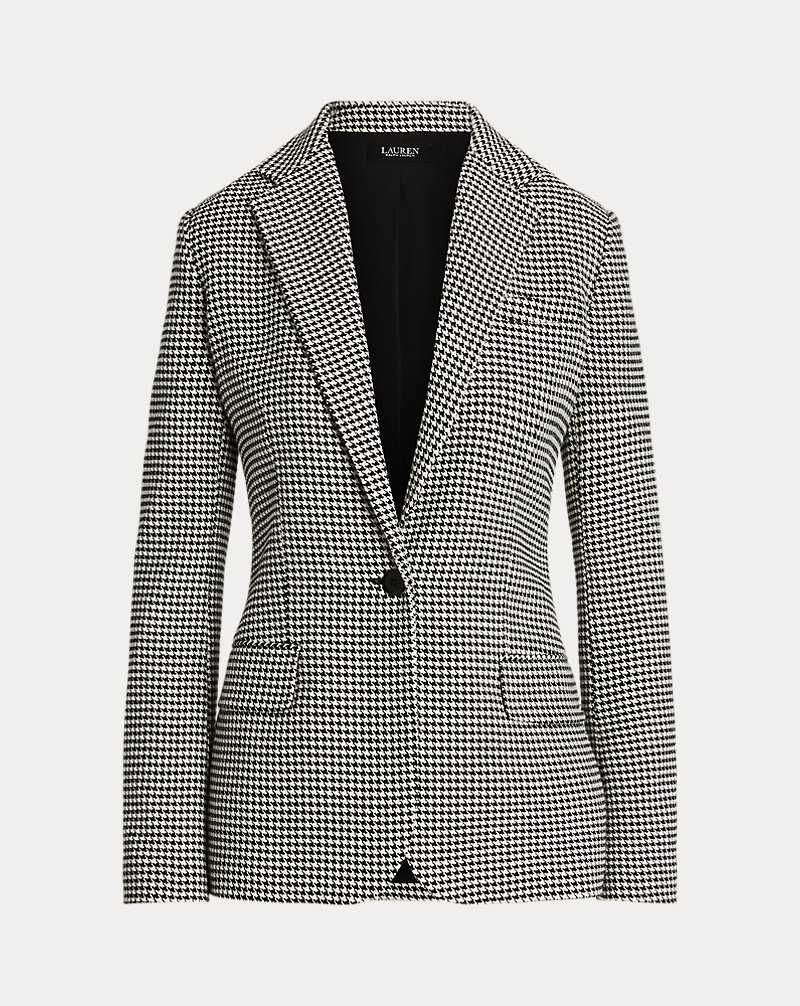 Blazers Ralph Lauren Houndstooth Cotton-Blend Twill Mujer Creme | VLWJZBY-56 - vista 2