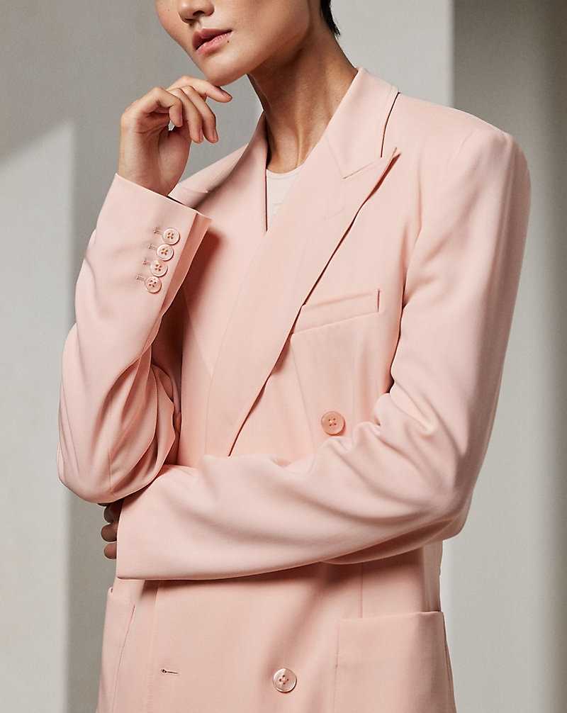 Blazers Ralph Lauren Kayleen Wool Trench Mujer Blush | RPHCWAV-74 - vista 5