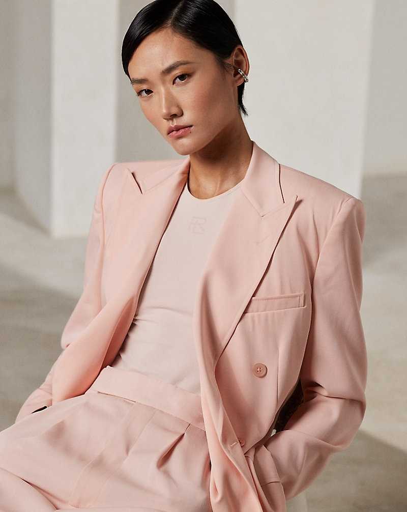 Blazers Ralph Lauren Kayleen Wool Trench Mujer Blush | RPHCWAV-74 - vista 1