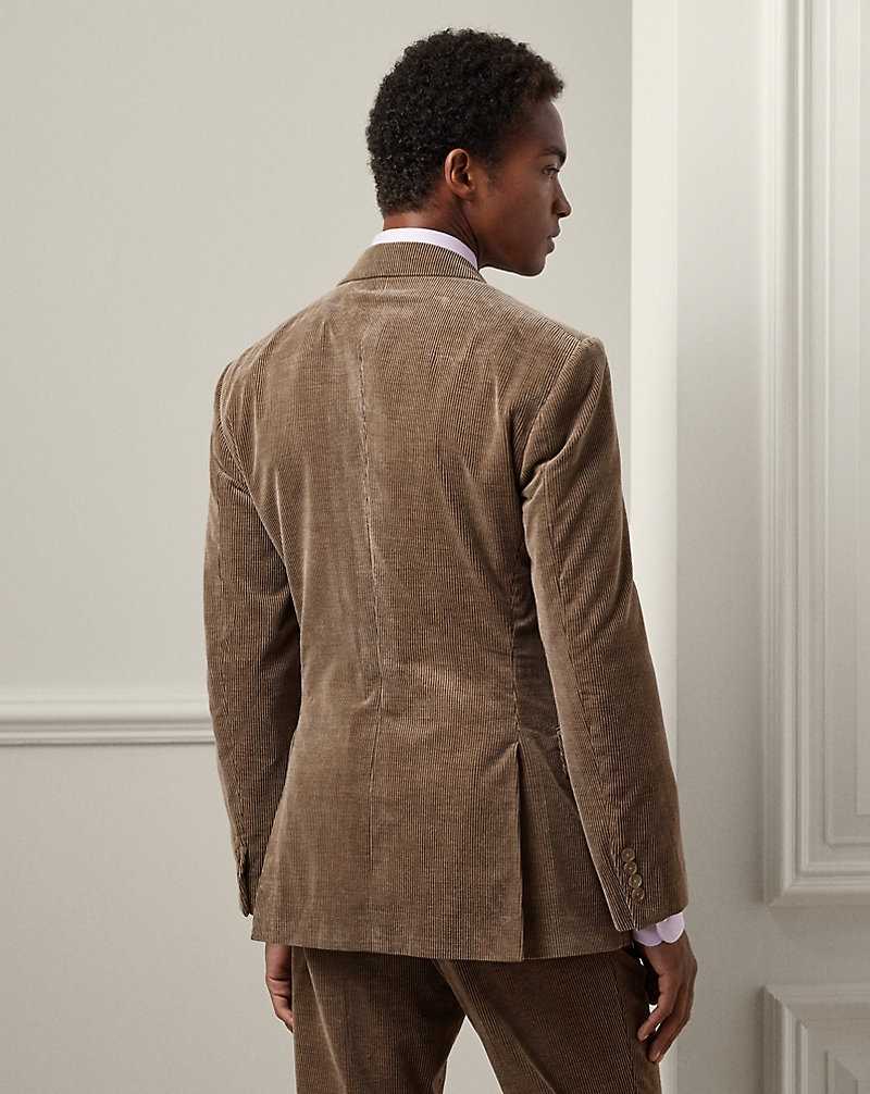 Blazers Ralph Lauren Kent Hand-Tailored Corduroy Hombre Taupe Heather | JEXILWY-12 - vista 4