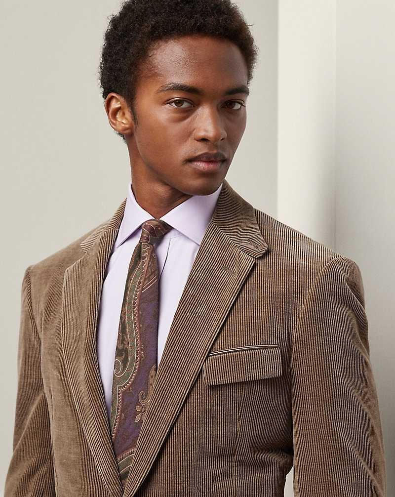 Blazers Ralph Lauren Kent Hand-Tailored Corduroy Hombre Taupe Heather | JEXILWY-12 - vista 5