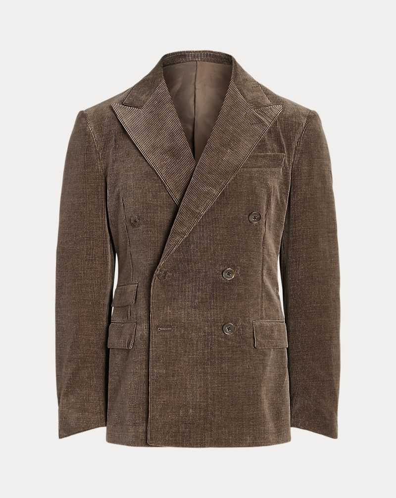 Blazers Ralph Lauren Kent Hand-Tailored Corduroy Hombre Azules | VNPQOIC-06 - vista 2
