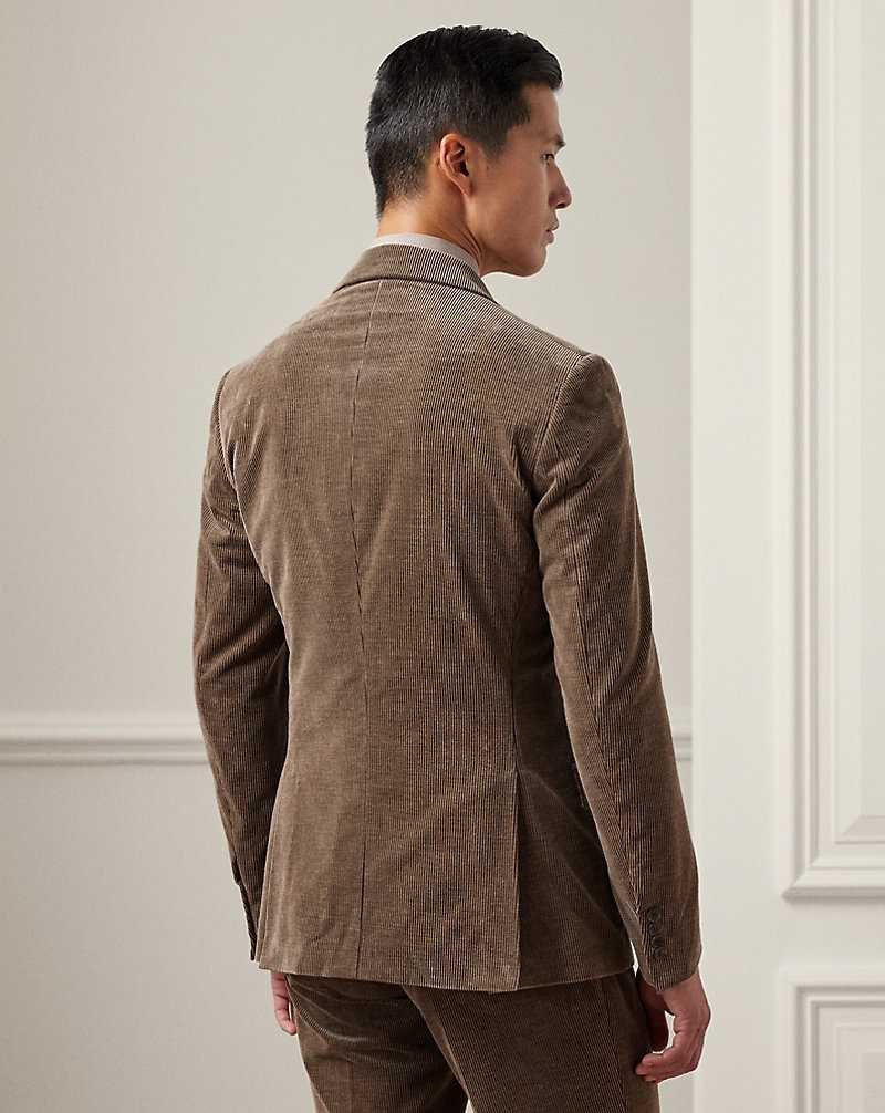 Blazers Ralph Lauren Kent Hand-Tailored Corduroy Hombre Azules | VNPQOIC-06 - vista 4