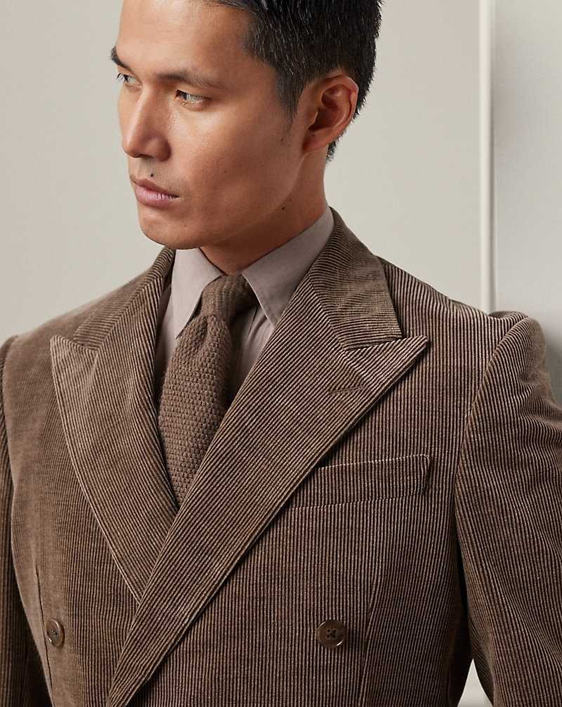 Blazers Ralph Lauren Kent Hand-Tailored Corduroy Hombre Azules | VNPQOIC-06 - vista 5
