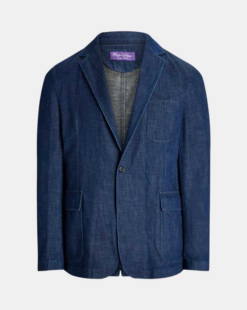 Blazers Ralph Lauren Kent Hand-Tailored Denim Hombre Azul Marino | XLTIGVS-81 - vista 2