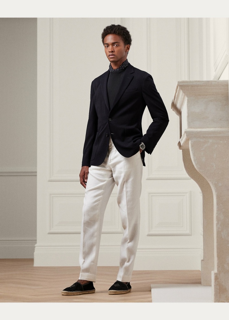 Blazers Kent Hand-Tailored Lana Pique Deporte Hombre Negros | ELXG31407 - vista 3