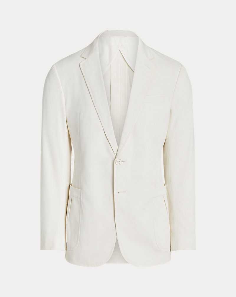Blazers Ralph Lauren Kent Hand-Tailored Twill Hombre Blancos | RNJECXO-13 - vista 2