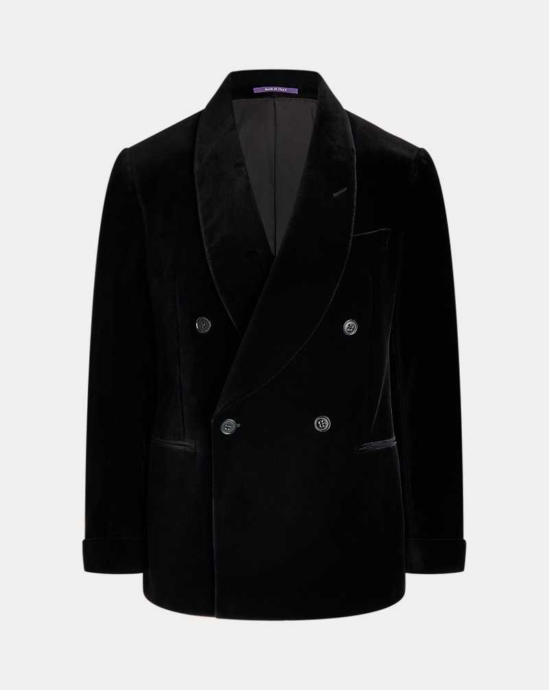 Blazers Ralph Lauren Kent Hand-Tailored Velvet Hombre Negros | NECOITF-97 - vista 2