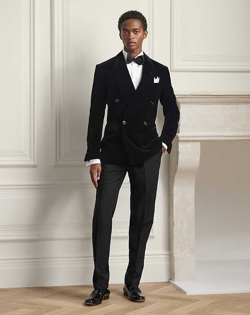 Blazers Ralph Lauren Kent Hand-Tailored Velvet Hombre Negros | NECOITF-97 - vista 3