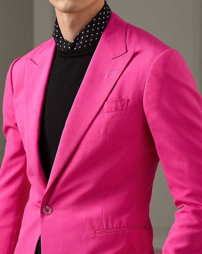 Blazers Ralph Lauren Kent Handmade Silk Shantung Hombre Rosas | KNXJPIM-73 - vista 5