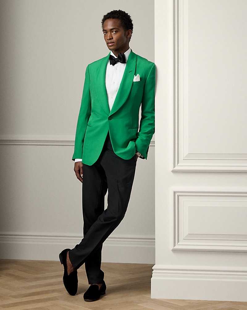 Blazers Ralph Lauren Kent Handmade Silk Shantung Hombre Verdes | PFMLDCZ-42 - vista 3