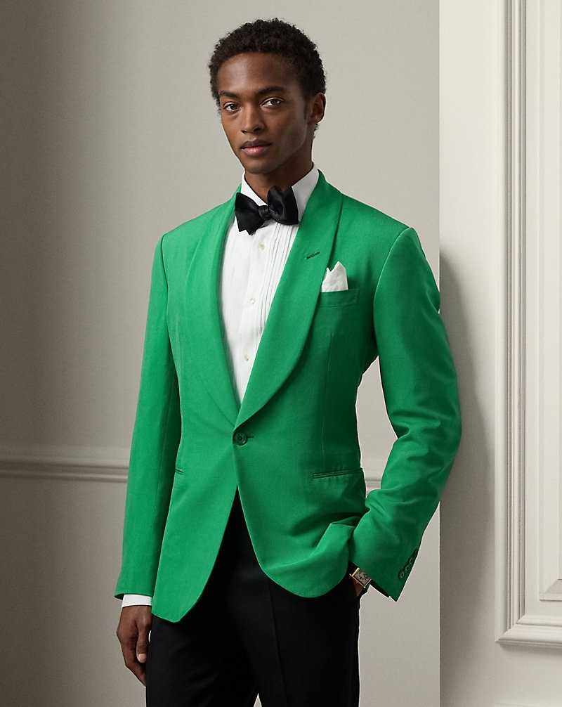 Blazers Ralph Lauren Kent Handmade Silk Shantung Hombre Verdes | PFMLDCZ-42 - vista 1