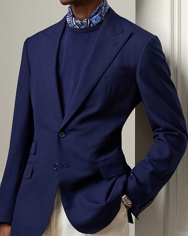 Blazers Ralph Lauren Kent Handmade Wool-Cashmere Hombre Azul Marino | TOEQKGM-91 - vista 5