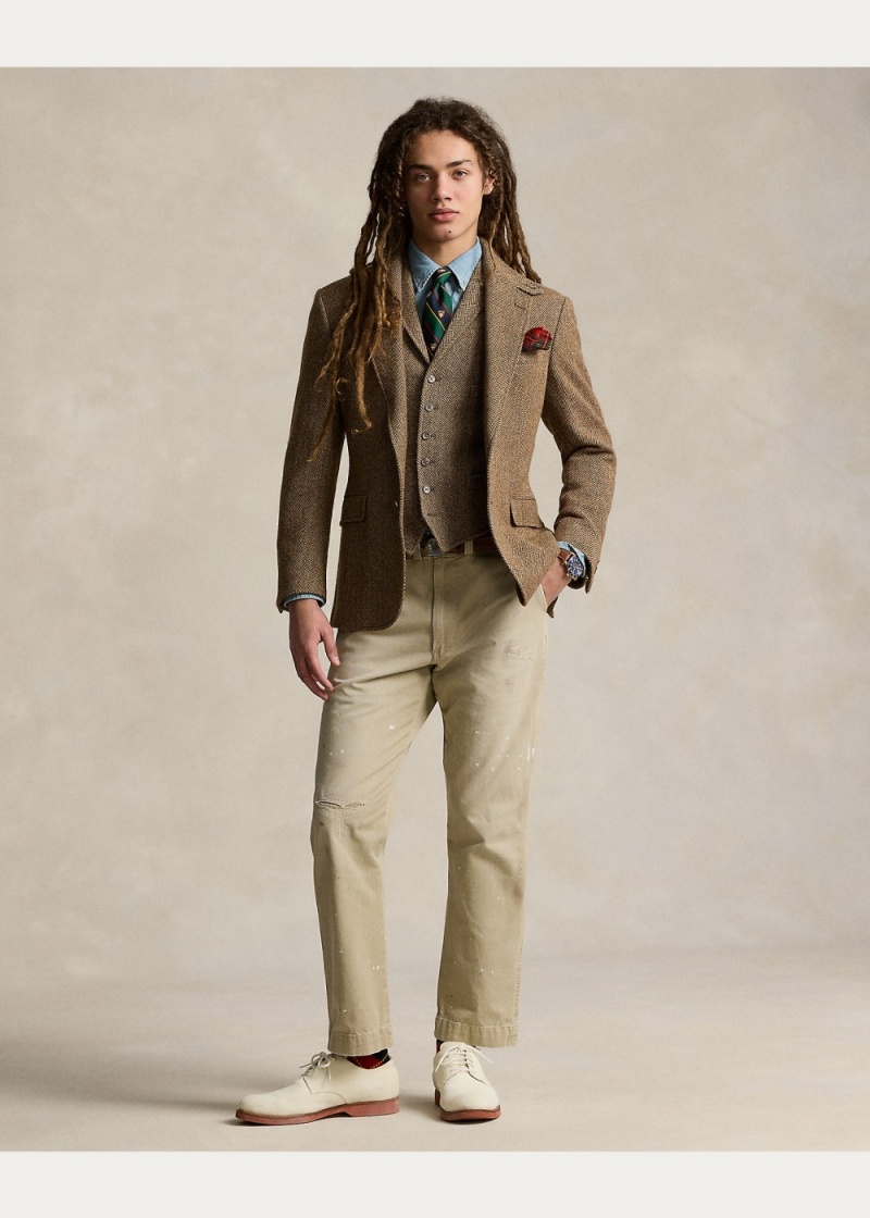 Blazers Lana Herringbone Vest Hombre Marrom | SBZG24356 - vista 5
