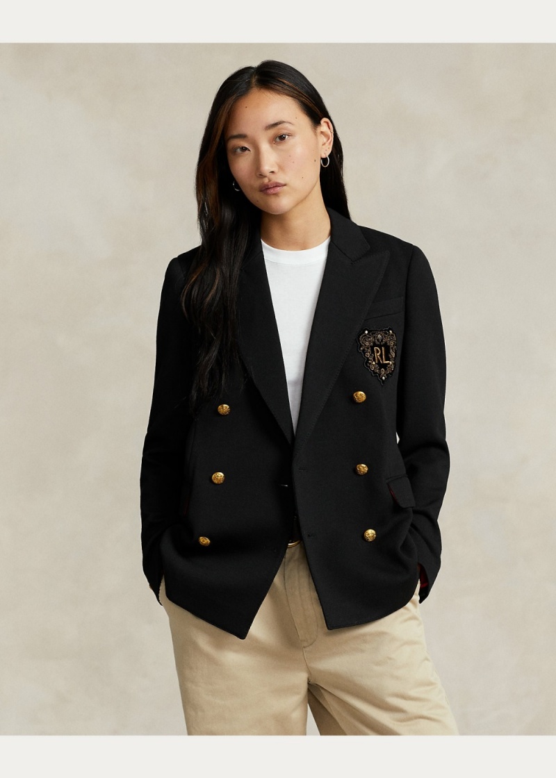 Blazers Lunar New Year Double-Knit Mujer Negros | BDFT21546 - vista 2