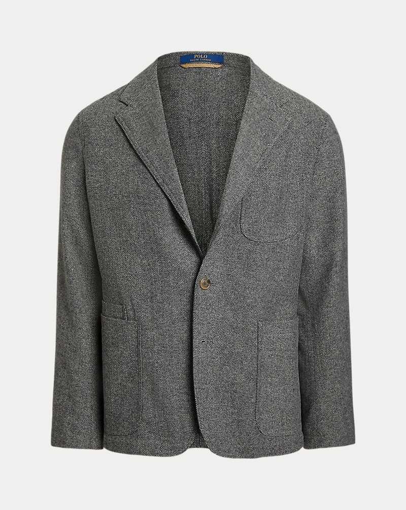 Blazers Ralph Lauren Modern Herringbone Sport Hombre Black/Cream | SBYOUVL-03 - vista 2