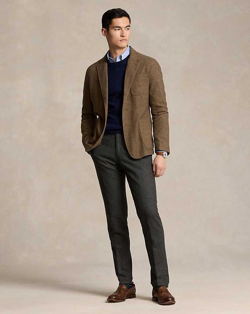 Blazers Ralph Lauren Modern Herringbone Hombre Brown/Tan | CMQVSFY-24 - vista 3