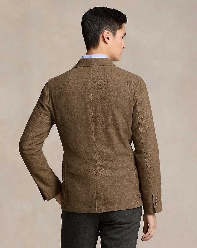 Blazers Ralph Lauren Modern Herringbone Hombre Brown/Tan | CMQVSFY-24 - vista 4