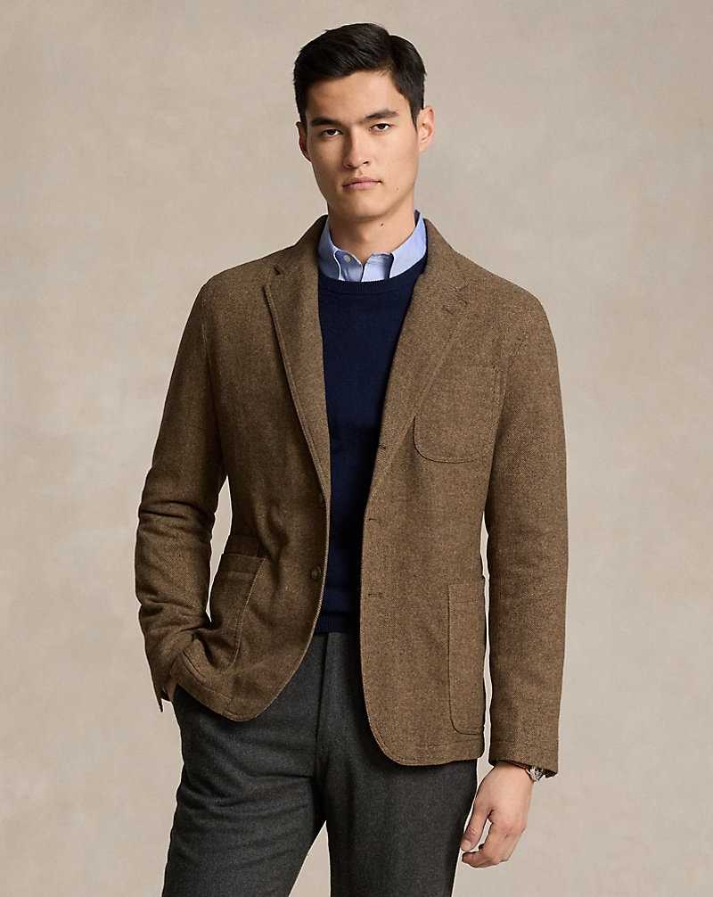 Blazers Ralph Lauren Modern Herringbone Hombre Brown/Tan | CMQVSFY-24 - vista 1