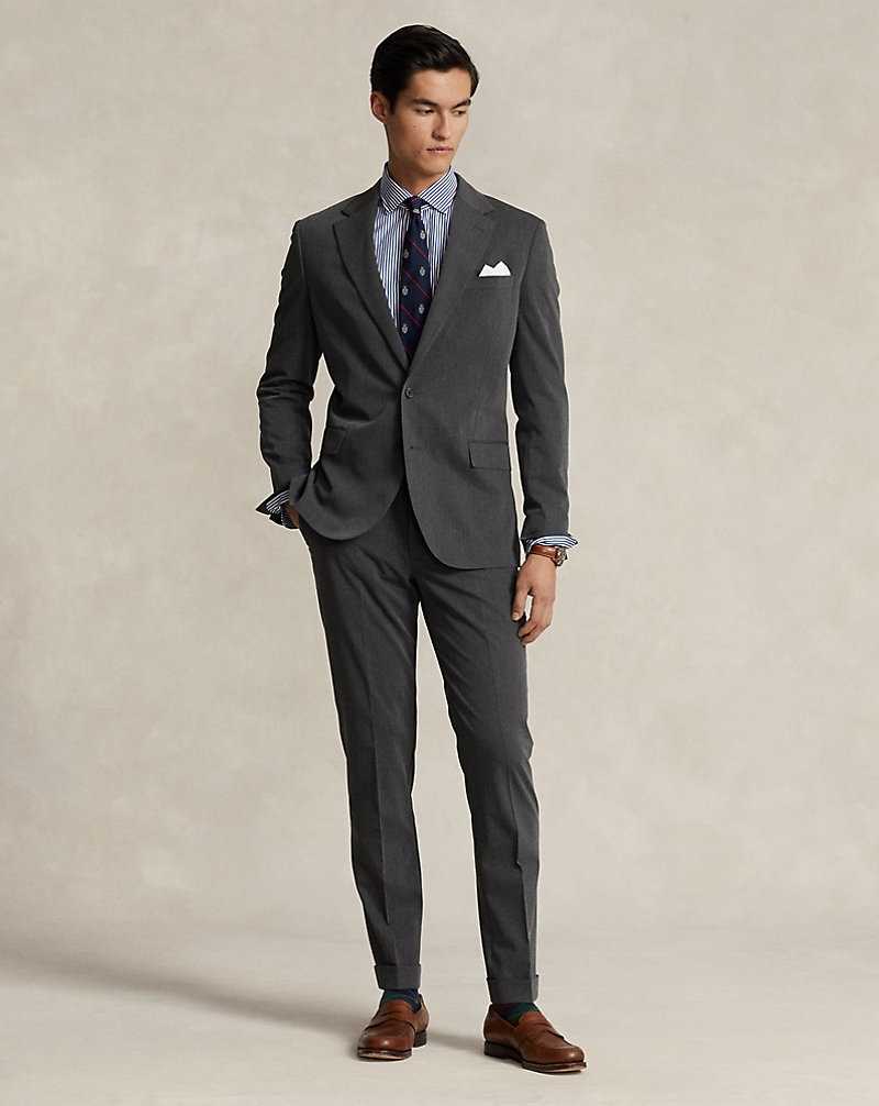 Blazers Ralph Lauren Modern Performance Twill Hombre Charcoal | GJCVUAN-09 - vista 3