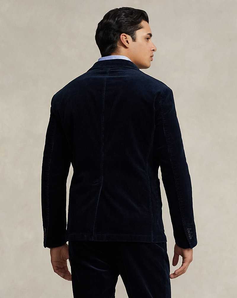 Blazers Ralph Lauren Modern Stretch Corduroy Hombre Azul Marino | TQDFSYI-02 - vista 4