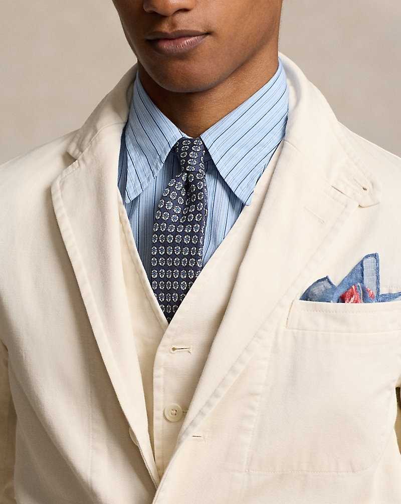 Blazers Ralph Lauren Modern Washed Twill Hombre Creme | OTSADIW-47 - vista 5