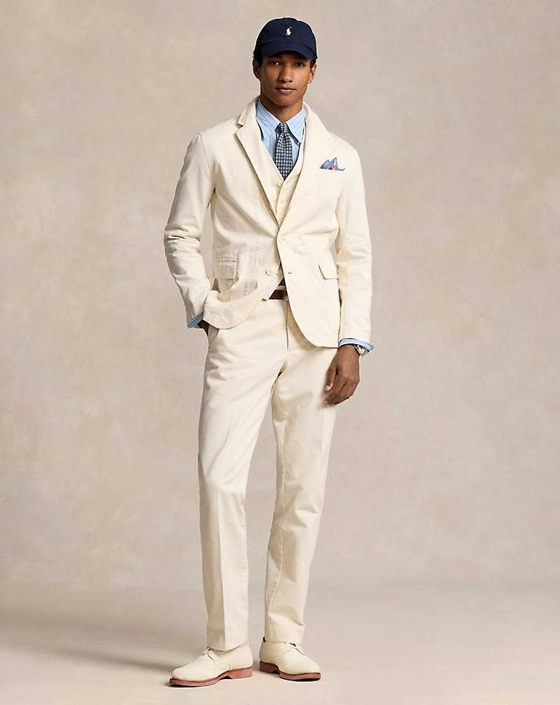 Blazers Ralph Lauren Modern Washed Twill Hombre Creme | OTSADIW-47 - vista 1