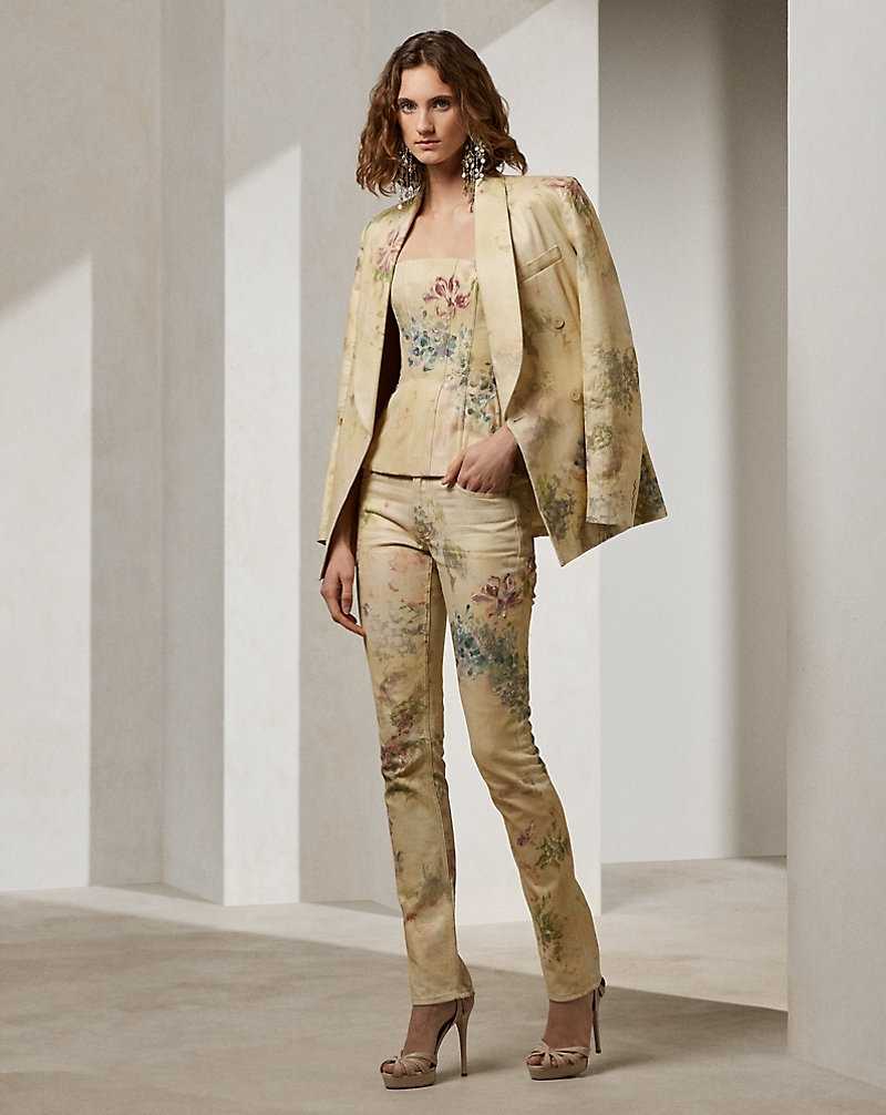 Blazers Ralph Lauren Nelson Floral Denim Mujer Faded Floral | INFXYLB-45 - vista 3