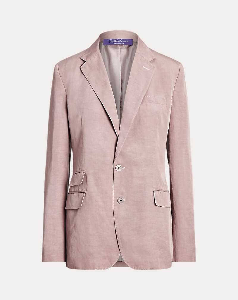Blazers Ralph Lauren Odera Linen-Blend Mujer Mauve | UFKTSXI-84 - vista 2
