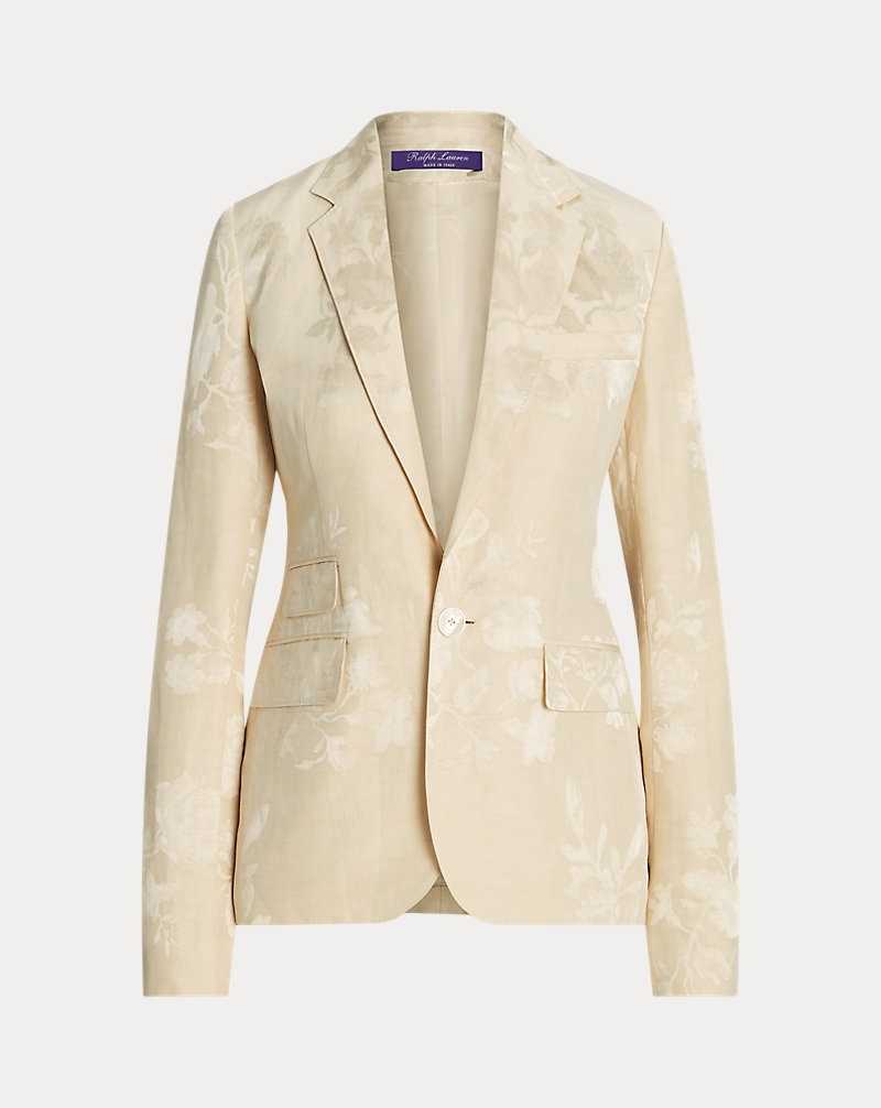 Blazers Ralph Lauren Parker Floral Jacquard Mujer Butter | EAOWYTI-45 - vista 2