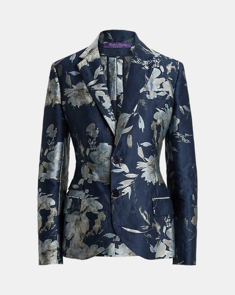 Blazers Ralph Lauren Parker Floral Jacquard Mujer Azules | CUYKBWI-35 - vista 2