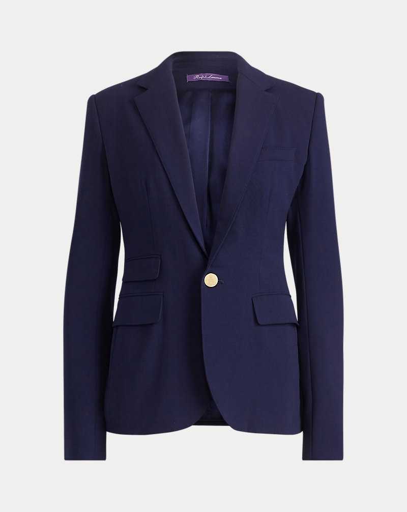 Blazers Ralph Lauren Parker Wool Crepe Mujer Azul Marino | MIOATES-59 - vista 2