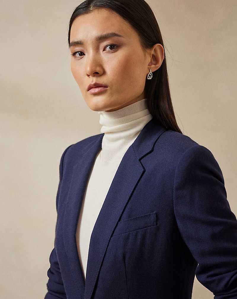 Blazers Ralph Lauren Parker Wool Crepe Mujer Azul Marino | MIOATES-59 - vista 5