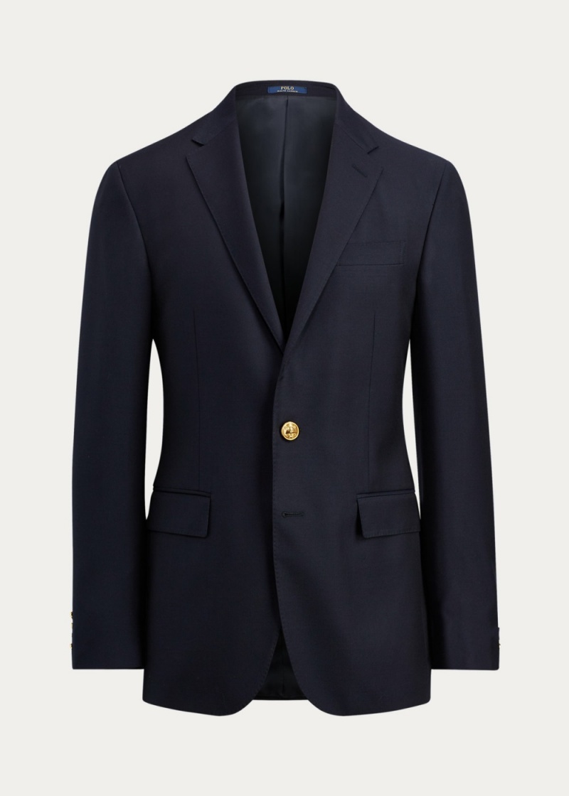 Blazers Polo Lana Twill Hombre Azul Marino | QNLV73092 - vista 2
