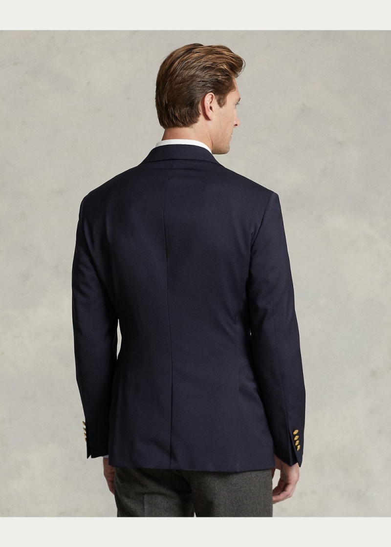 Blazers Polo Lana Twill Hombre Azul Marino | QNLV73092 - vista 4