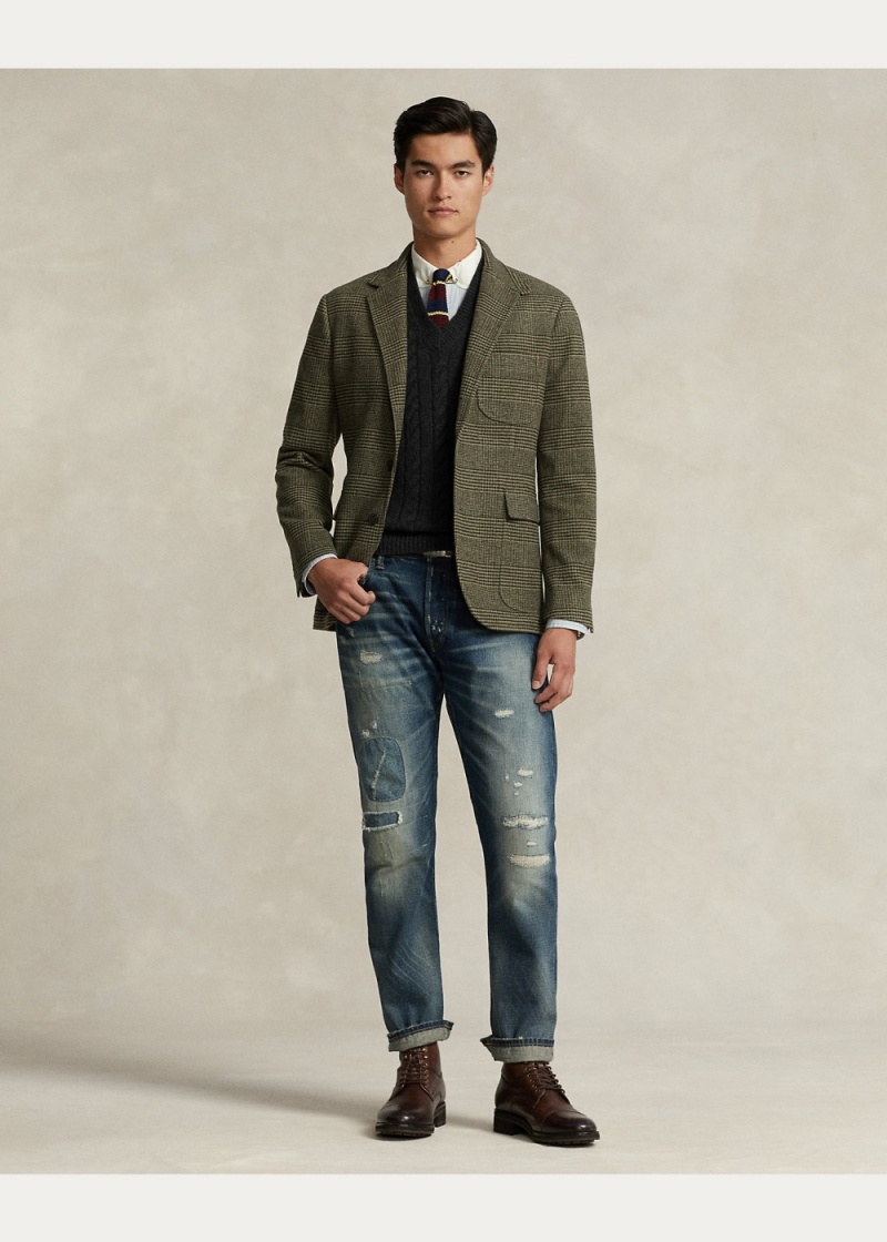 Blazers Polo Modern Glen Plaid Twill Deporte Hombre Multicolor | QYUT79016 - vista 5