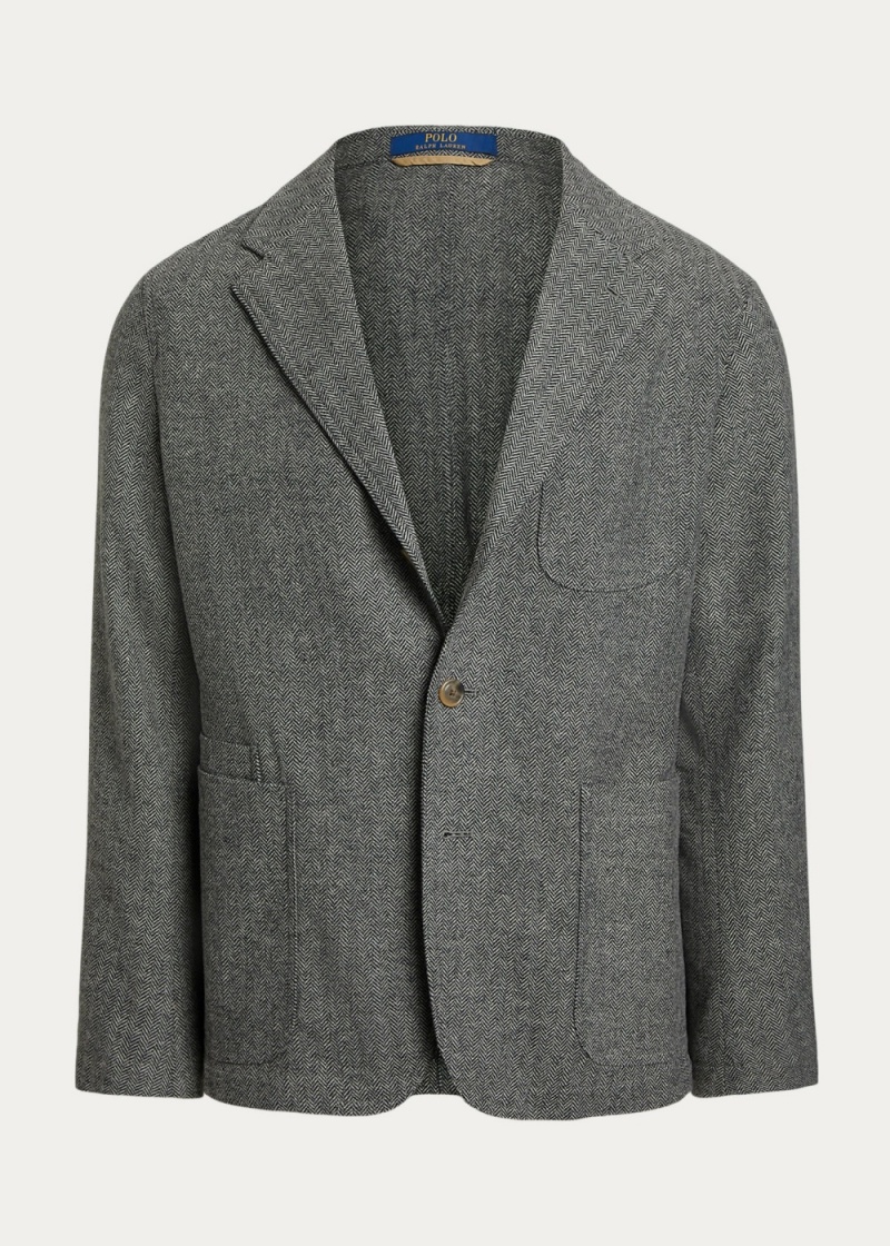 Blazers Polo Modern Herringbone Deporte Hombre Creme | NRUP57028 - vista 4