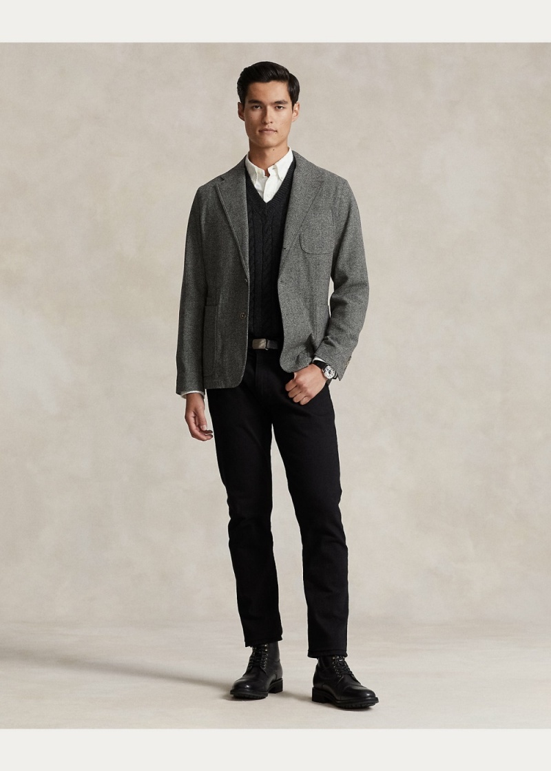 Blazers Polo Modern Herringbone Deporte Hombre Creme | NRUP57028 - vista 5