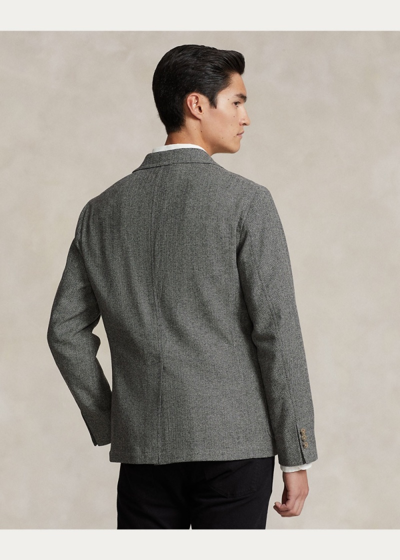 Blazers Polo Modern Herringbone Deporte Hombre Creme | NRUP57028 - vista 6
