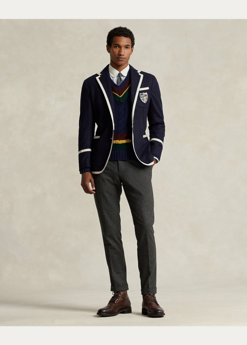 Blazers Polo Unconstructed Lana Cricket Hombre Azul Marino | CYSG69540 - vista 4