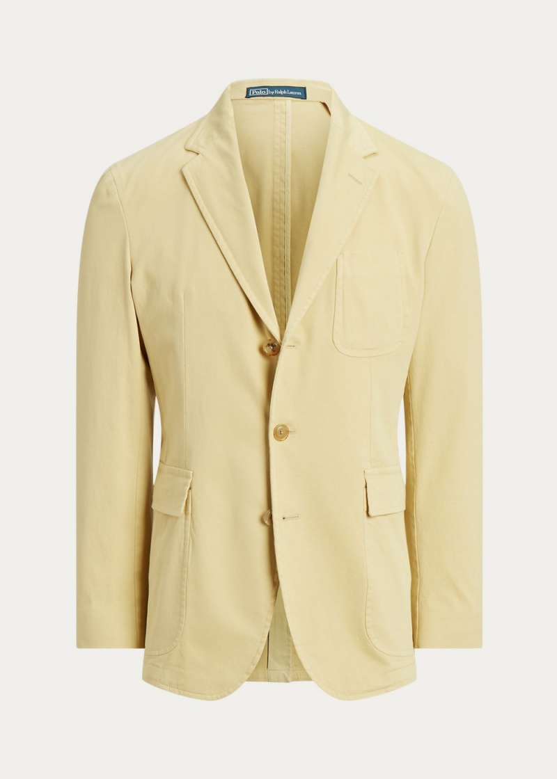 Blazers Polo Unconstructed Stretch Chino Jackets Hombre Creme | BAVG97562 - vista 4