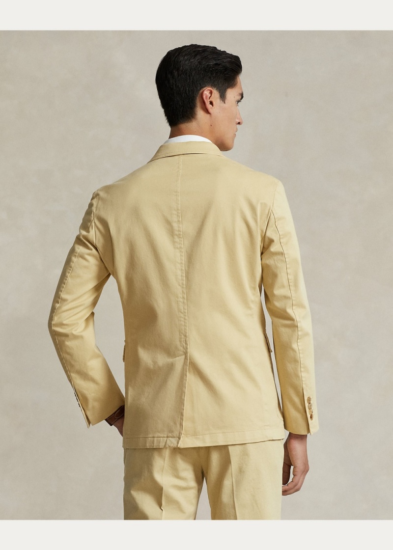 Blazers Polo Unconstructed Stretch Chino Jackets Hombre Creme | BAVG97562 - vista 6